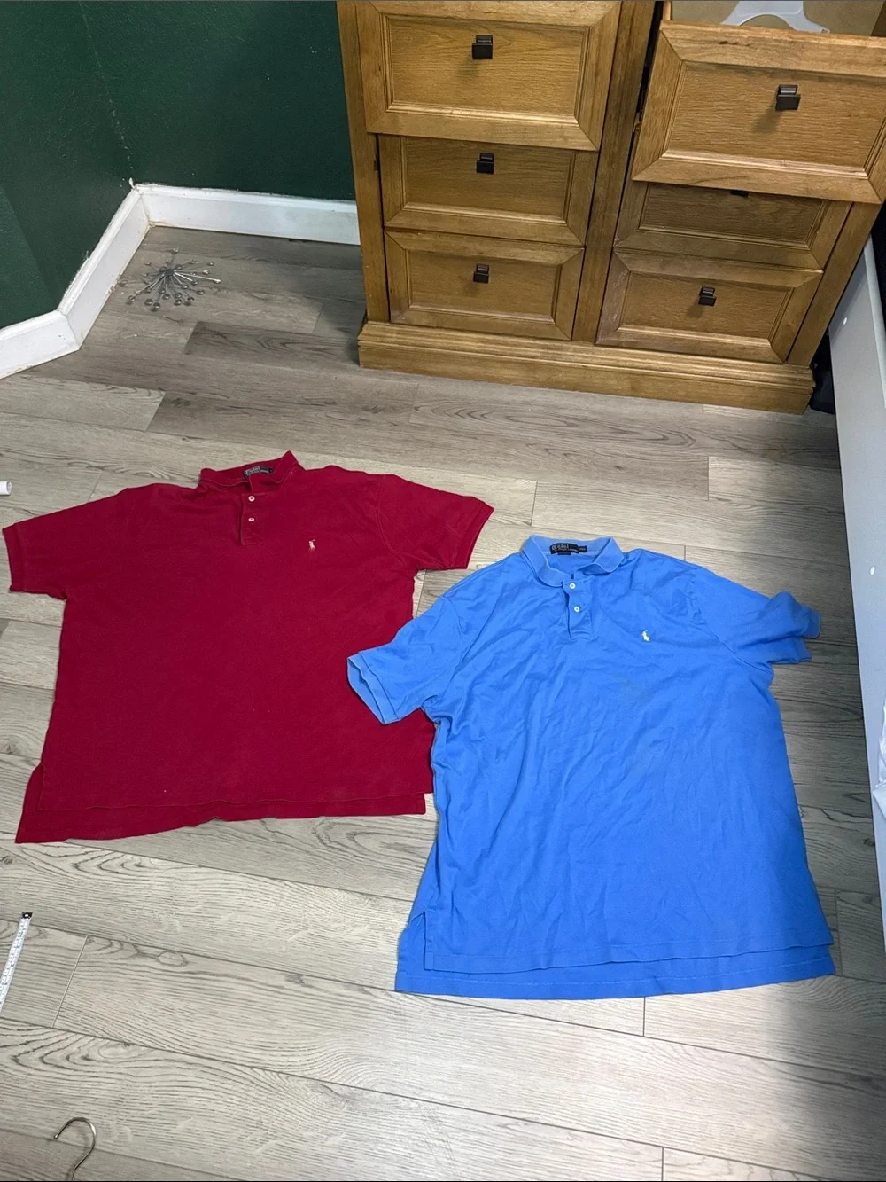 POLO Ralph Lauren Men's LOT of 2 Polo Shirts XXL Blue Red